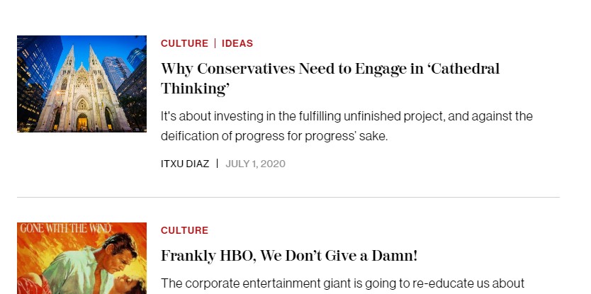 Itxu Díaz en The American Conservative: ¿Por qué los conservadores deberían emplear el ‘cathedral thinking’?