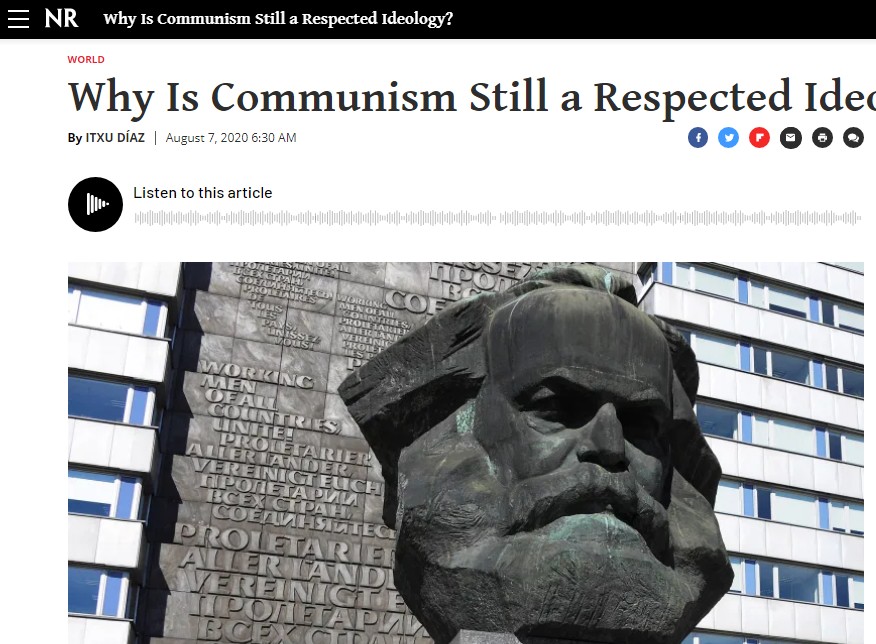 ¿Por qué el comunismo sigue siendo una ideología respetada?, ensayo de Itxu Díaz en National Review